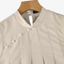 ZANZEA Women Elegant Stand Collar Sundress Sleeveless A-Line Midi Party Prom Dress