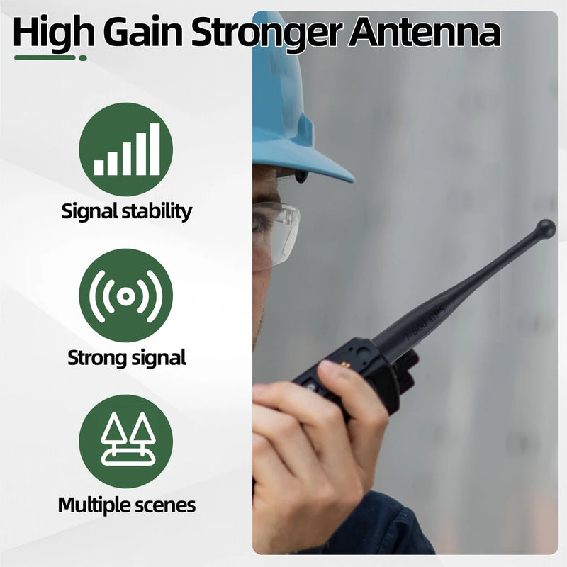 ABBREE 7-800 GPS Antenna SMA-Female UHF 764-870MHz Stubby Antenna for Motorola APX Series APX 1000 4000 6000 APX 6000XE 8000XE