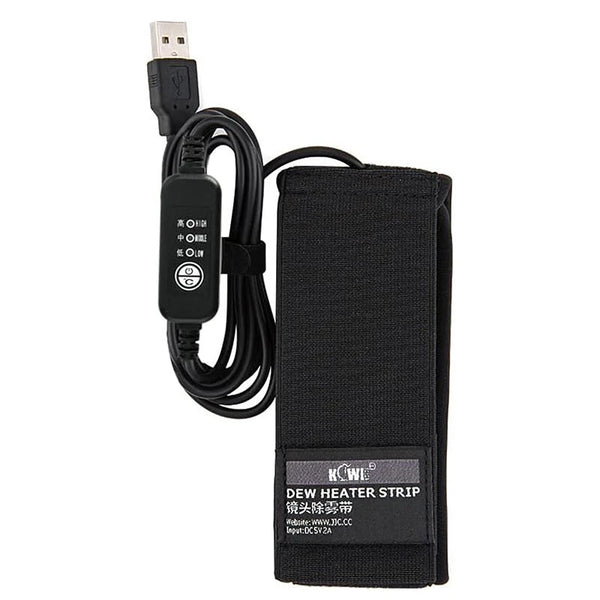 IPRee USB Lens Heater Warmer Strip with 3 Heat Settings Temperature Regulator for Camera Lens Dew Removing, Lens Heater for Outdoor Telescope Eyepieces Protection