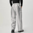 INCERUN Mens Sparkle Solid Color Long Pant Fashion Elastic Waist Trousers for Men