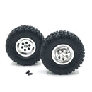 2PCS Upgraded Metal Rims Tires Wheels Double/Single for WPL 1/16 C14 C24 C34 B14 C24 B16 B36 RC Car Vehicles Models Parts