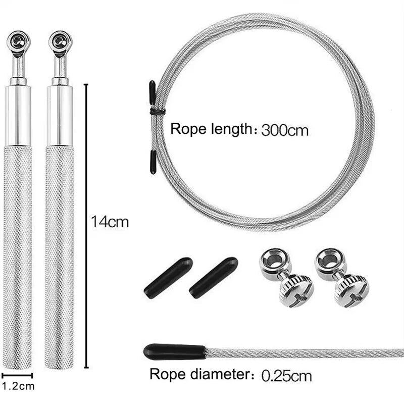 KALOAD Steel Wire Jump Rope Skipping Rope Fitness Sports Professional Training Home Exercise Equipment for Fat Reduction