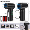 2 In 1 6000mAh Cordless Portable Digital Display Air Duster  Blower Vacuum Cleaner Portable Car Vacuum Cleaner Compressed Air Blower for Keyboard Computer Car Washing
