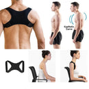 KALOAD Adjustable Back Support Invisible Shoulder Posture Corrector Unisex Spine Neck Health Prevention Humpback Correction Belt