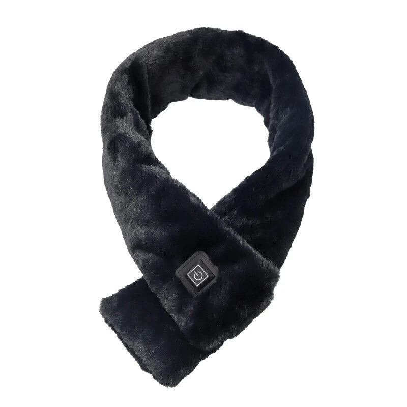 TENGOO Outdoor Warm Electric Heating Scarf Intelligent Heating Scarf 3 Gear Heating USB Heated Scarf Thermal Shawl Neck Brace Neck Protection Cold Invisible Zipper