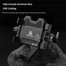 BENGGUO Aluminum Alloy Bike Phone Mount Quick Release Shock-absorbing Anti-slip Universal Motorcycle Handlebar 360 Rotation Phone Holder