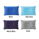 Portable Folding Inflatable Air Cushion Outdoor Travel Sleeping Camping PVC Neck Stretcher Backrest Airplane Comfortable Pillow