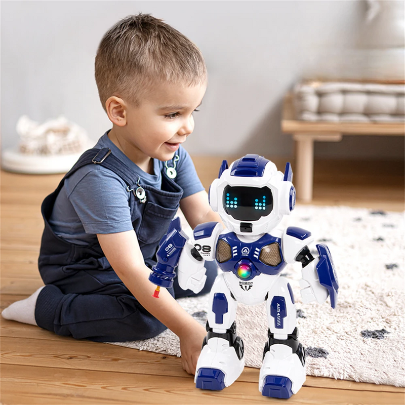 JJRC R35 Max Intelligent Mechwarrior RC Robot LED Lights Touch Sensing with Soft Bullet Launching Function for Children Gift