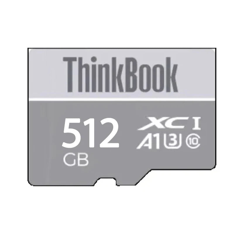 Lenovo ThinkBook TF106 TF Memory Card 512GB/256GB/128GB/64GB C10 U3 A1 High Speed Micro SD Card Smart Card Flash Card for Driving Recorder Phone Camera
