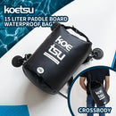 KOETSU 15L/3.96gal Waterproof Large Capacity Paddle Board Bag, For Secure Storage And Easy Carrying, Portable Lightweight Paddle Board Bag With Carry Handle, Travel Carrying Backpack