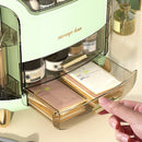 AGSIVO Large Cosmetic Storage Box Makeup Skincare Jewelry Lipstick Organizer Waterproof Dustproof Clear Design for Easy Visibility