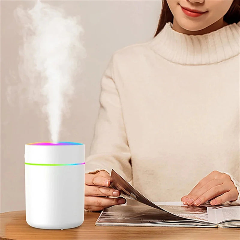 Tevorex Colorful Desktop 180ml Air Humidifier Aroma Diffuser Mini Essential Oil Purifier Aromatherapy Mist Maker Lights Humidifier for Home Bedroom