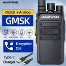 2pcs Baofeng BF-V12D GMSK Digital Analog Walkie Talkie 1-10KM Long Range 16CH Encrypted Call Noise Reduction HD Type-C Charging 1500mAh Battery Two-way Radio