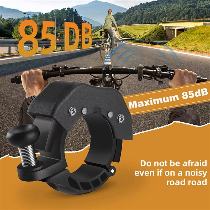 WEST BIKING 85 dB Mini Bicycle Bell Ring Fits 22.2-31.8mm Handlebars Clear Ringtone Aluminum Alloy Invisible Bell for MTB Cycling Safety