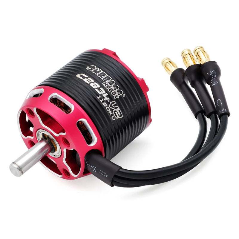 SURPASS-HOBBY C28 V2 600KV/750KV/800KV/850KV/880KV/1000KV/1120KV/1200KV/1300KV/1350KV/1400KV/1900KV/2200KV/2300KV Outrunner Brushless Motor for RC Airplane Fixed Wing