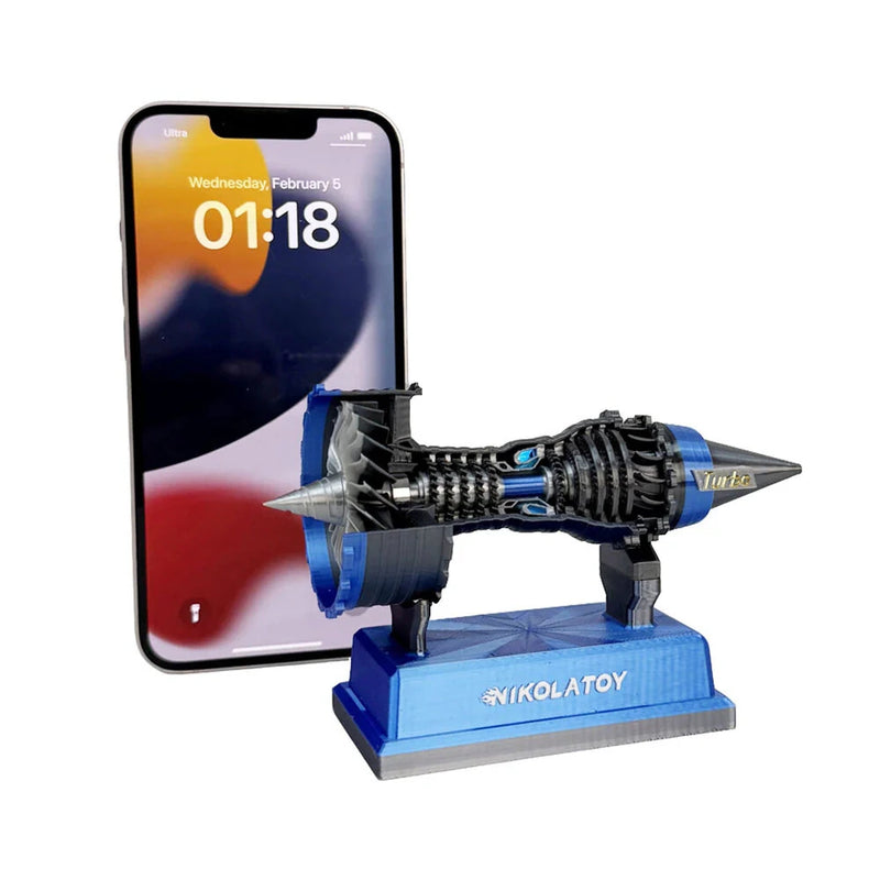 NIKOLATOY Miniature Trent 900 12cm Turbofan Engine Model Desktop Ornaments Science Discovery Toys