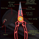 IPRee Aviation Aluminum Wire Pliers Multi-functional Fishing Pliers Outdoor Fishing Tools Fish Control Pliers, and Line Cutting Pliers