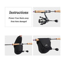 Portable Fishing Reel Bag Waterproof Protective Case Cover For Spinning Reel Baitcasting Reel Drum Storage Bag
