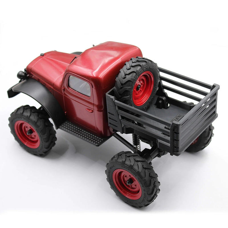 QY3D Simulation Rear Bucket Escape Board Truck Bed Upgrade Parts for FMS FCX24 Power Wagon 1/24 RC Cars Vehicles Models Crawler Accessories