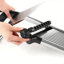 Multifunctional Vegetable Cutter Grater Food Slicer Adjustable Thickness for Cheese Fruits Vegetables Stainless Steel Food Cutter Slicer Dicer with Extra Brush for Kitchen