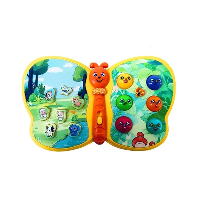 Multifunctional Electric Interactive Musical Moth Toddlers Baby Educational Sound and Light Children's Early Education Toy