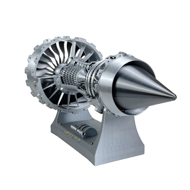 NikolaToy 40cm Middle Size TR900 Turbofan Engine Model Desktop Decorations Science Education Discovery Toys Children Gifts