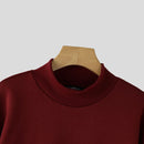 INCERUN Mens False Two-Piece Patchwork Long-Sleeve Pullover Hoodies Comfy Crew Neck Top for Male