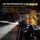 OFFBONDAGE 350LM Bicycle Headlight Digital Display Power Lightweight Waterproof Aluminum Alloy Strong Flashlight Type-C Charging Bike Front Light for MTB Outdoor Night Riding Safety