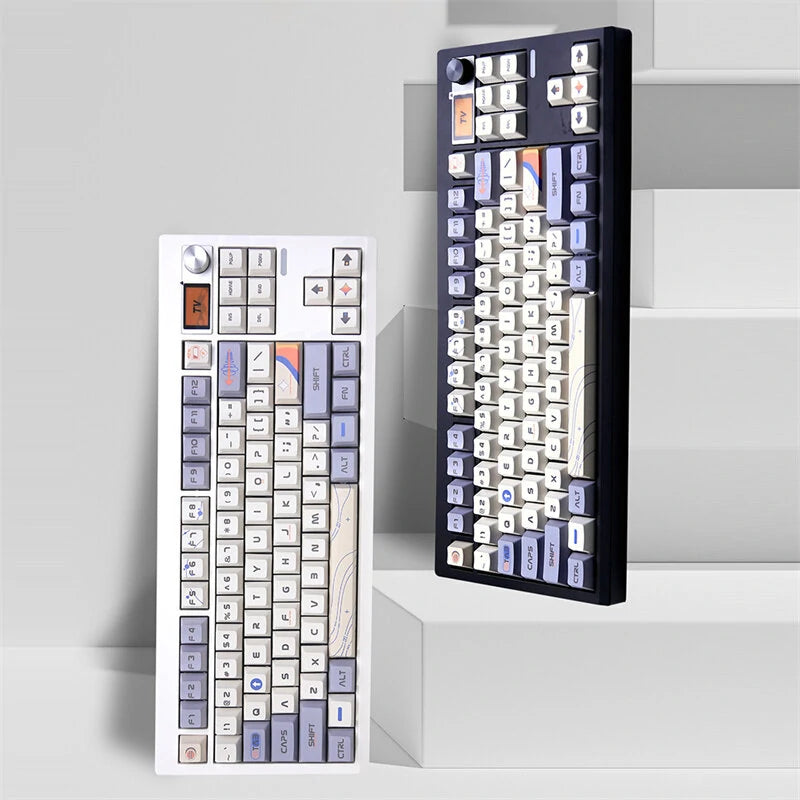GMK87 Tri-mode Mechanical Keyboard Gasket Kit Hot Swappable RGB Blacklit Type-C Wired/bluetooth/2.4G Wireless Programmable PCB Mounting Plate Case