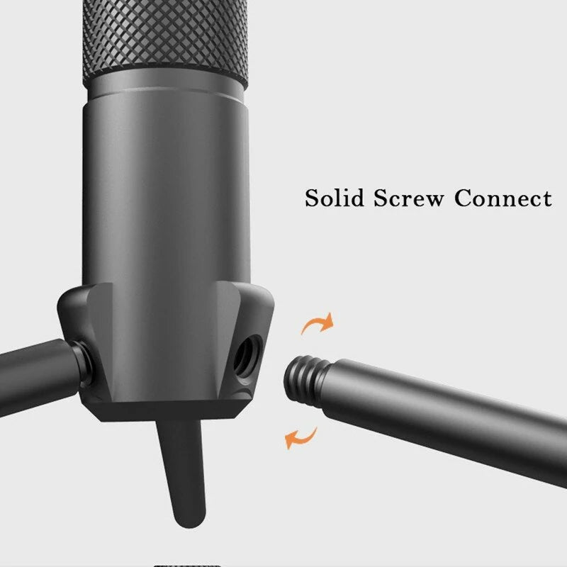 Aluminum Lantern Stand Camping Lamp Pole for Astrolux CL01 CL02 Foldable Light Support Holder Lamp Bracket Camera Phone Tripod Stand For Picnic