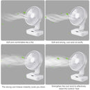 Mini Desktop Fan Shaking Usb Air Cooler 4 Gear Wind Speed 4000Mah Battey Capacity Angle Adjustment Low Noise for Office Room
