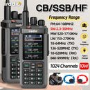Iradio UV-98 PLUS 10W Walkie Talkie Multi Band Radio 2.4 Inch Screen Cross Band Repeater 1024 Channels Type-C Charging CB SSB HF FM SW MW LW Walkie Talkie