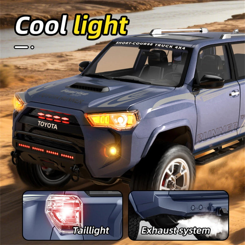 HG TRASPED HG4-209 RTR 1/18 2.4G 4WD RC Car for TOYOTA 4RUNNER Simulated Sound Exhaust System LED Light Vehicles Models Toys