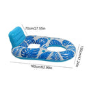 WaveRite 1pc Inflatable Floating Pool Lounge Chair Water Floaties for Swimming Pool Lake Lounge Float Swimming Beach Lounger Floating Seat With Backrest