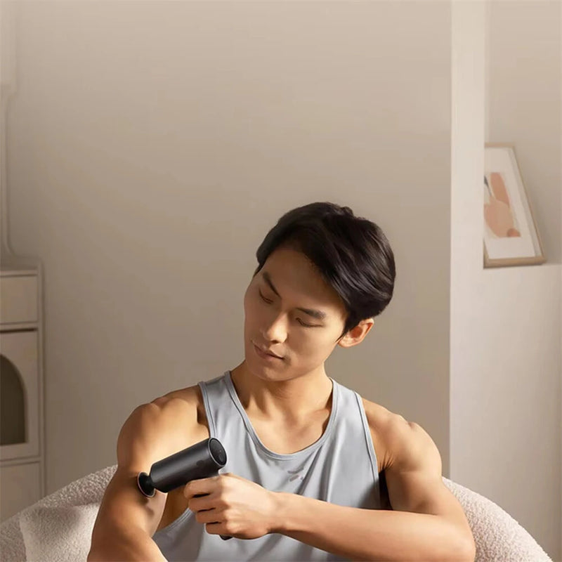 XIAOMI Mijia Fascia Gun H3 Mini Version With Hot Compress 12KG Percussion 3-Speed Vibration & Heat Therapy Smart Pressure Interactive Reminder Massage Gun