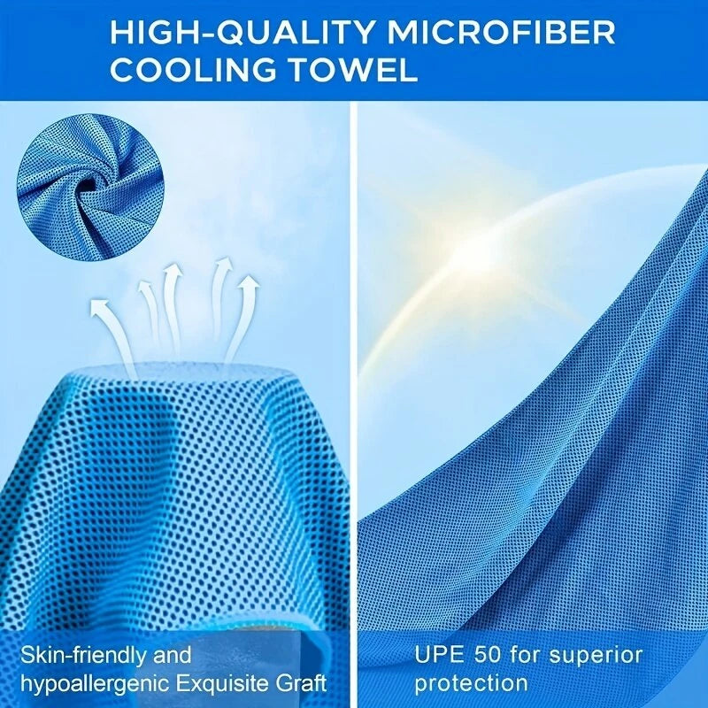 KALOAD 1 Pack Breathable Cooling Towels for Men Women UV Protection Quick-Dry Absorbent Sports Headscarf for Gym Running Golf Cycling Camping