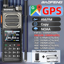 BAOFENG UV-25 PRO GPS Walkie Talkie 10W Multi Band Type-C Charging 5200mAh for UV-5R Amateur Two Way Radio for Traveling