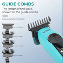 VGR V299 Professional Hair Trimmer 2000mAh Lithium Battery Ceramic Blade USB Rechargeable 5 Speed Level LED Display Electric Hair Clipper for Men