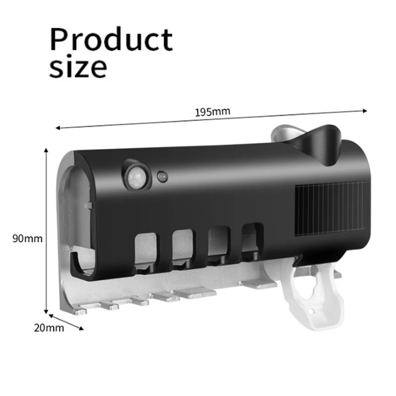 Tooth Disinfection Box Multifunctional Toothbrush Holder Disinfecting Toothbrush Holder Multifunctional Toothbrush Box Toothpaste Squeezer Toothbrush Sterilizer