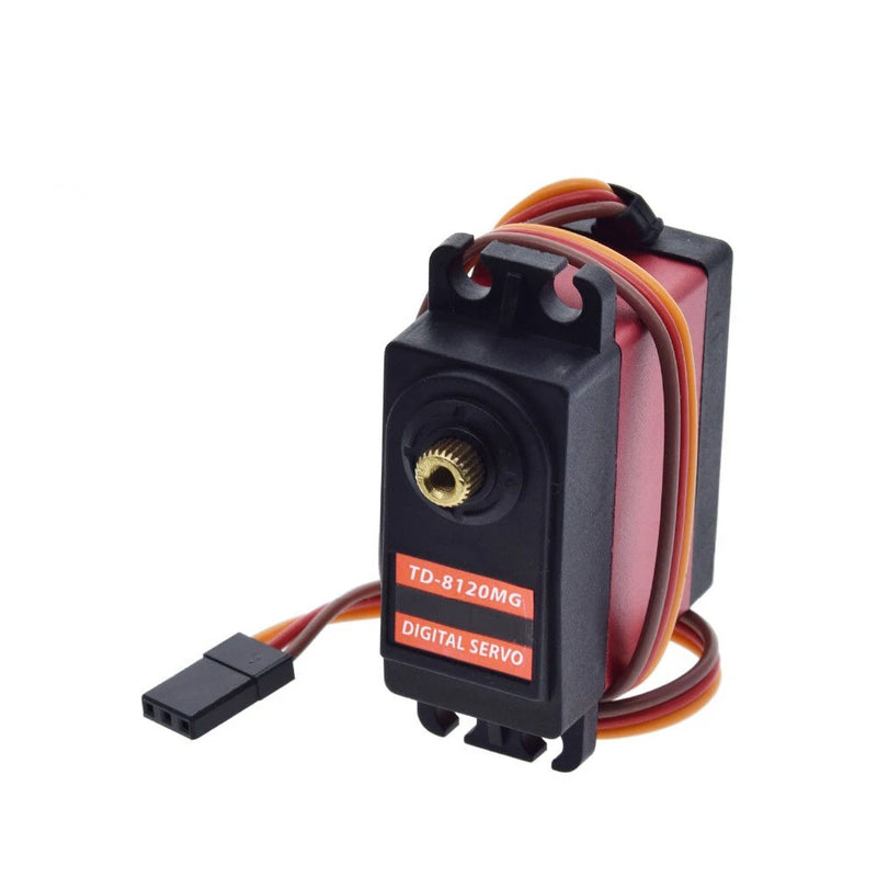 TD-8120MG Waterproof Metal Gear Digital Servo with 20KG High Torque 180Angle for RC Remote Control Car Model Vehicle