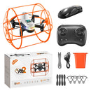 YLR/C S166 Removable 2 Batteries Design Climb Wall Flat Running AIR Flying Modes with Gradient Lighting 360 Stunt Roll Grid Full Protection Child Gift RC Toys Drone Quadcopter RTF