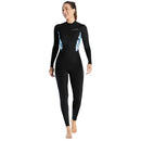 DIVE&SAIL Women's Full Body Wetsuit UTF50+ Sun Protection 98% UV Blocking Rate Cool Ice Fiber Breathable Quick Dry Thin Swimsuit  for Diving Surfing Snorkeling Swimming