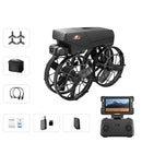 WLRC M8 WiFi FPV with Folded 4.3" LCD Screen Controller HD Camera Servo Gimbal Optical Flow Hover Brushless LED Foldable Pocket RC Drone Quadcopter RTF