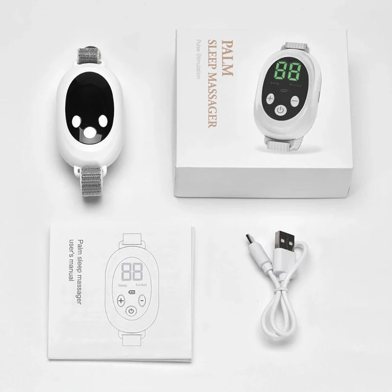 Handheld White Noise Stress Relief Sleep Aid Device White Noise Sleep Instrument With Screen Display Hand-Held White Negative Ion Pulse Stress Relief Sleep Aid