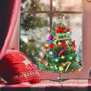 Christmas Tree With LED Lights 50cm Christmas Tree With Hanging Ornaments Star Tree Decorations Table Decorations for Office Home Kitchen