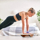 KALOAD Wooden Wobble Balance Board Adult Exercises Training Balancing Rocking Board Level Training Balance Pedal Gym Exercise Pad for Home Fitness