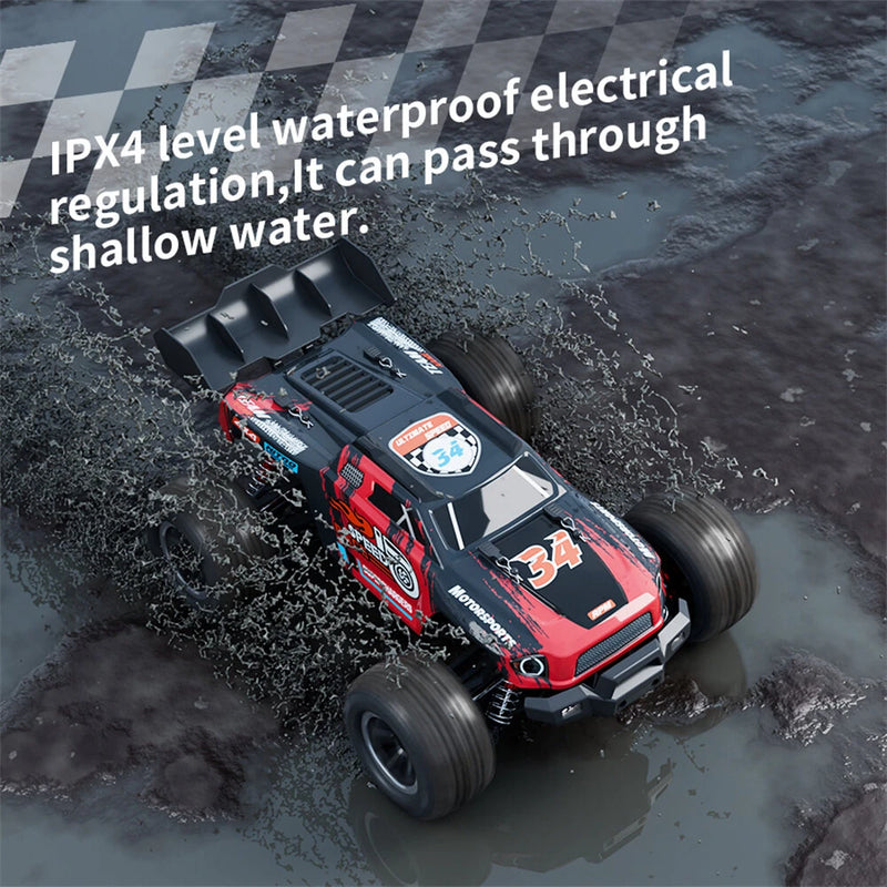 HW HW8810 RTR 1/16 2.4G 4WD 50km/h Brushless RC Car High Speed LED Light Off-Road Pickup Truck All Terrain Full Proportional Vehicles Models Toys