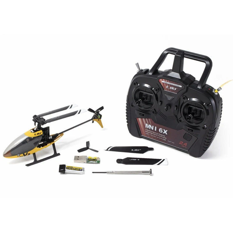 ESKY 150 V3 2.4G 4CH 6-Axis Gyro Altitude Hold CC3D Flight Controller Flybarless RC Helicopter RTF