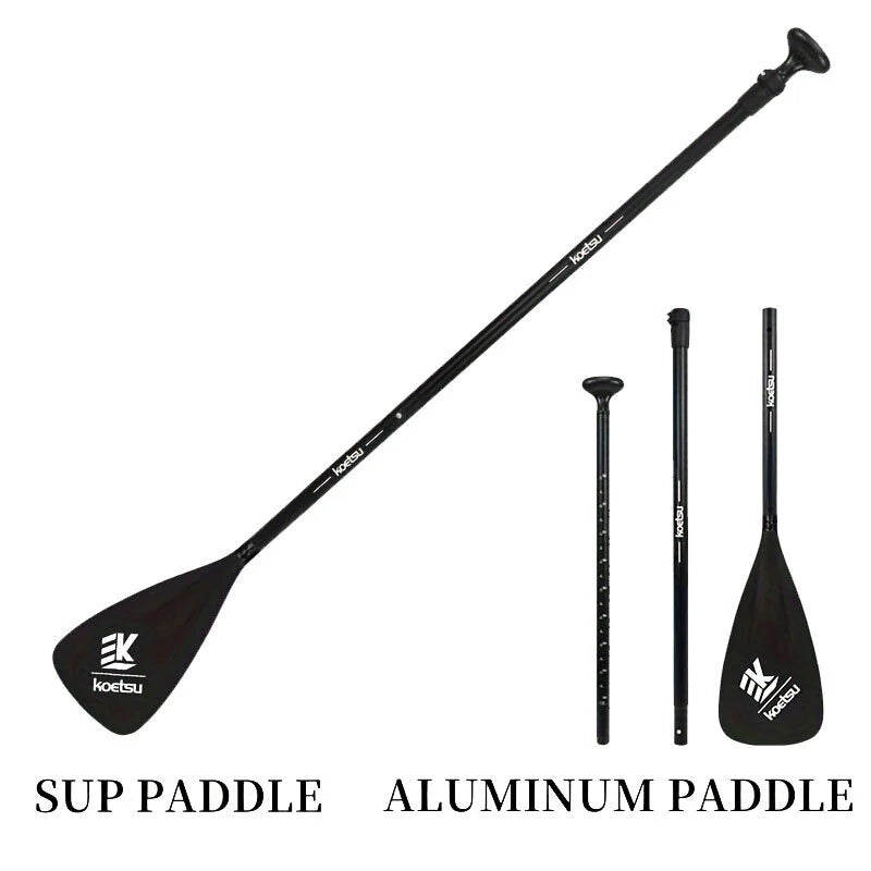 KOETSU 3 Sections Splicing Aluminum Alloy Nylon Paddle for Stand Up Paddle Board Surfboard, 210cm/ 82.68in Adjustable Water Paddle
