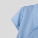 INCERUN Mens Textured Tie-Design Short Sleeve T-Shirt Fashion Design Casual Solid Color Tshirt for Men S-5XL